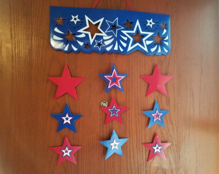 Summer Door Decor - finished door hanging