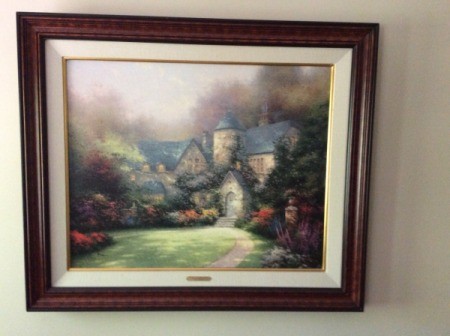 Value of a Thomas Kincaid Painting - manor house