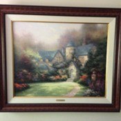 Value of a Thomas Kincaid Painting - manor house
