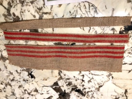 Succulent Planter Gift - burlap strips for decorating the jars