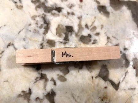 Succulent Planter Gift - write recipient's name on clothespin