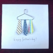 Dad's Neckties Card - finished card