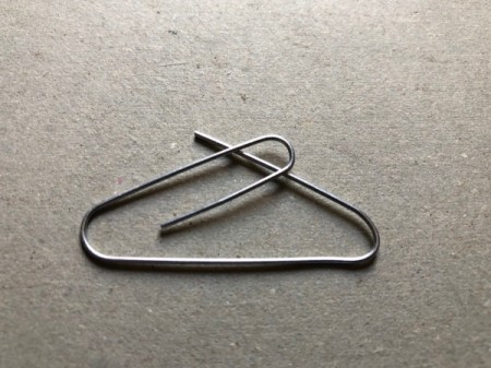 Dad's Neckties Card - bend up curved end to make a triangle