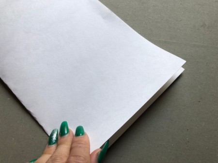 Dad's Neckties Card - lay cardstock horizontally and fold in half