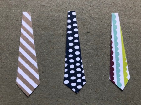 Dad's Neckties Card - trim sides to make tie shape