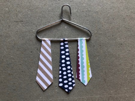 Dad's Neckties Card - glue