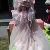 Value of a Brinn Collectible Doll - doll in fancy