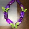Butterfly Graduation Gum Wrapped Lei - finished lei