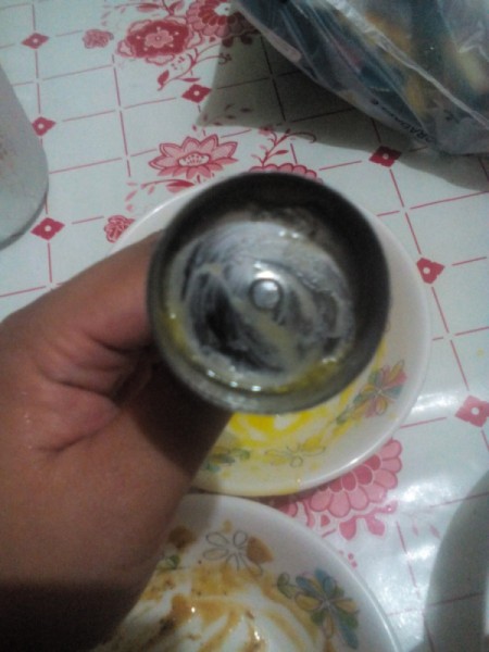 buttering Polvoron mold