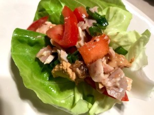 Chicken Lettuce Cup on plate