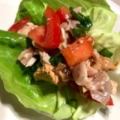 Chicken Lettuce Cup on plate