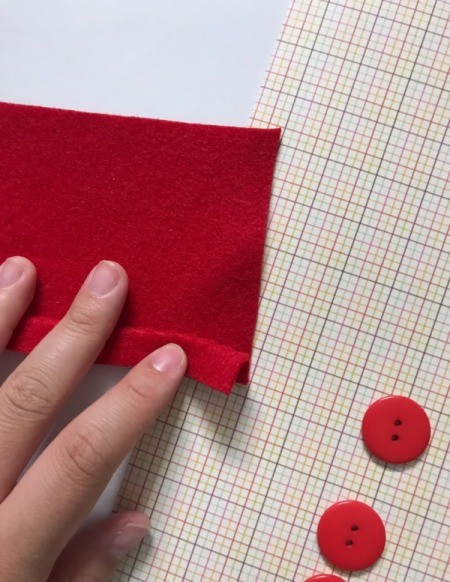 Father's Day Bow Tie Card - fold felt accordion style