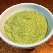 Avocado Yogurt Dressing in bowl