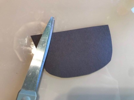 Father's Day Handprint Keepsake Card - grill shape from paper