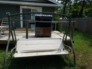 Replacing the Fabric Seat on an Outdoor Porch Swing