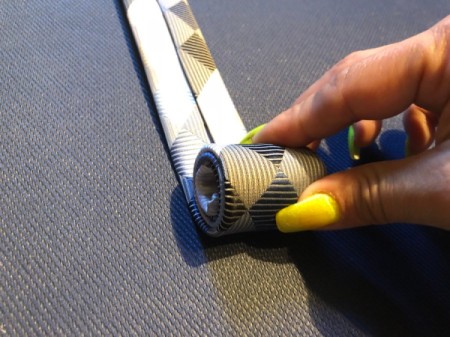 Floating Necktie Organizer - roll ties tightly from the skinny end