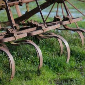 Old rusty agricultural Equipment.