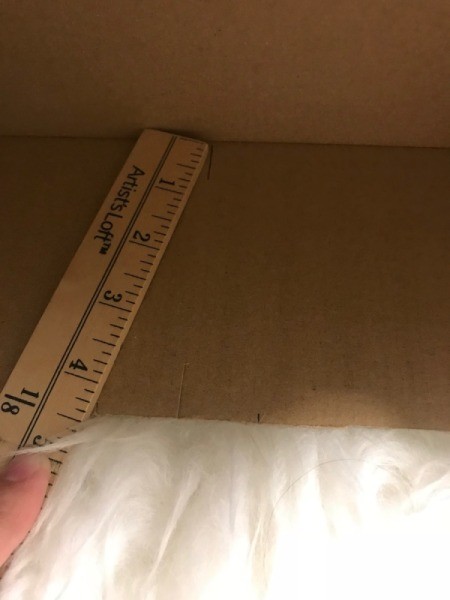 Recycled Cardboard Shelving Unit - create a triangle by making a line from each mark to center line