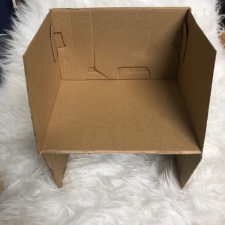 Recycled Cardboard Shelving Unit -  fold along crease