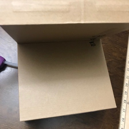 Recycled Cardboard Shelving Unit - glue together