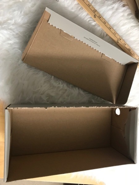 Recycled Cardboard Shelf - lid removed