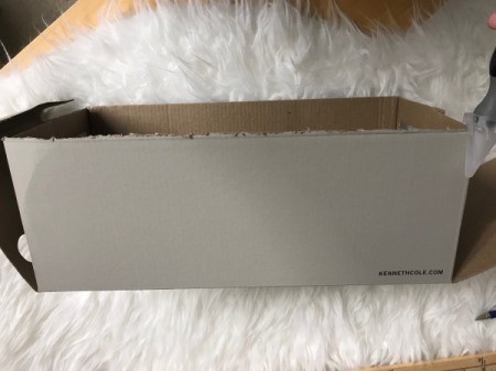 Recycled Cardboard Shelf - side of box