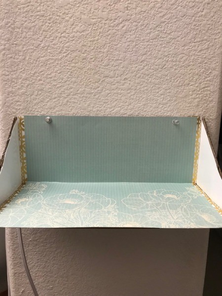 Recycled Cardboard Shelf - hang