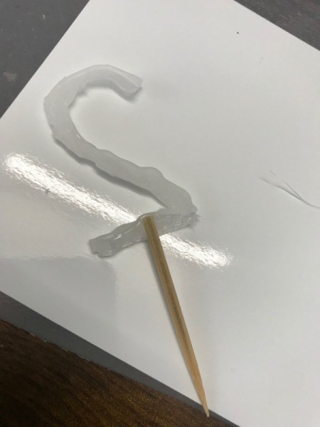 Confetti Birthday Number Cake Topper - glue to back of number