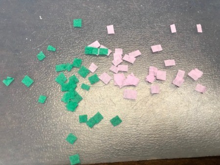 Confetti Birthday Number Cake Topper - bits of paper