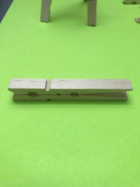 Mini Wooden Clothespin Easel - glue together to make the easel ledge