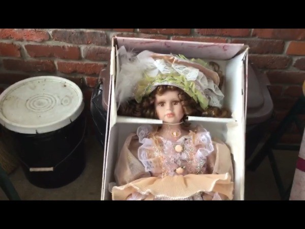 the crimson collection porcelain doll