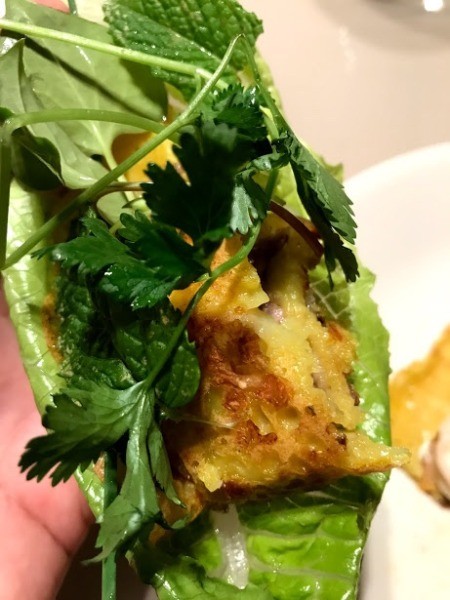 crepe with vegetables