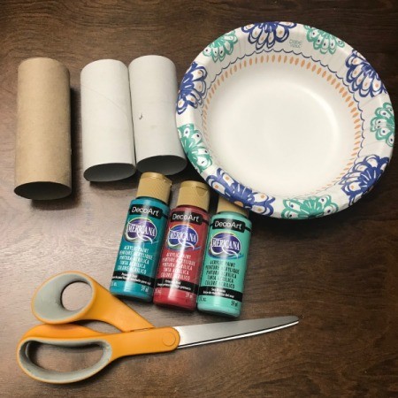 Toilet Paper Roll Fireworks Artwork - supplies