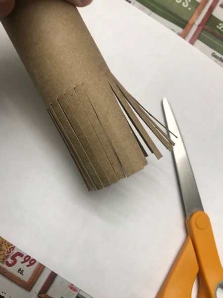 Toilet Paper Roll Fireworks Artwork - all the way around