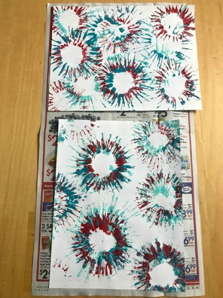 Toilet Paper Roll Fireworks Artwork