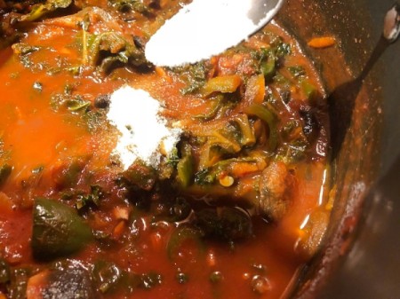 adding corn starch to Sauce