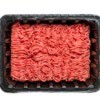 Plastic Meat Tray with ground beef.