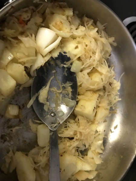 Sautéed Sauerkraut and Potatoes