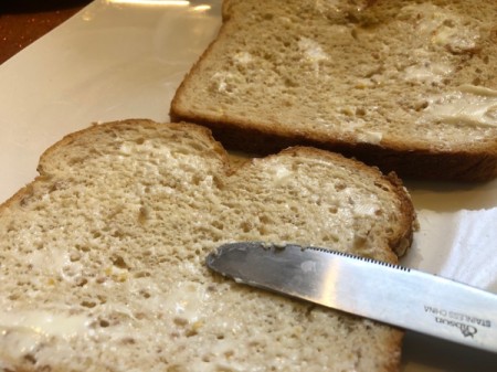 buttered bread