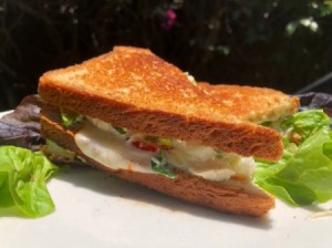 Veggie Tuna Melt on plate