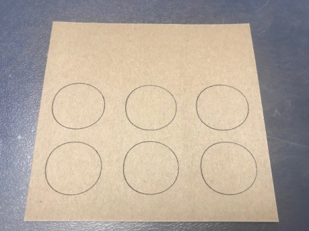 DIY Scratcher Cards - trace circles onto a piece of paper