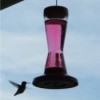 Hummingbird Silhouette - hummer at hanging feeder