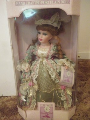 Value of a Collectible Memories Catherine Porcelain Doll  - doll in box