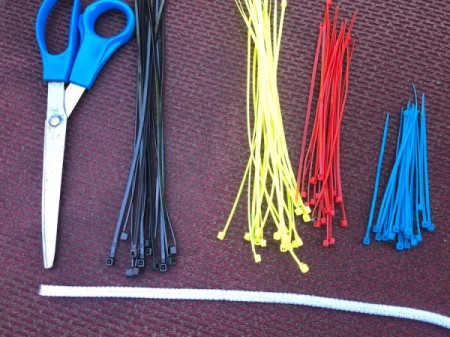 Zip Tie Fireworks Decor - supplies