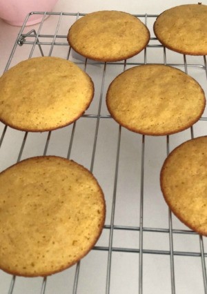 cooling Corn Toaster Cakes on wire rack