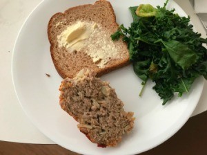 Meatloaf on plate