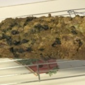 Blueberry Zucchini Bread on rack