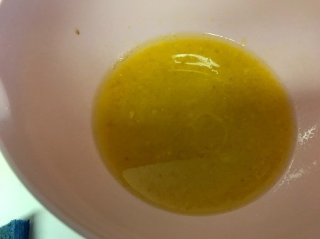 wet ingredients in bowl