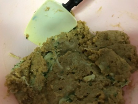 adding zucchini to batter