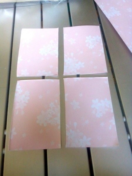 Pocket Sized Hand Fan - four mini rectangles